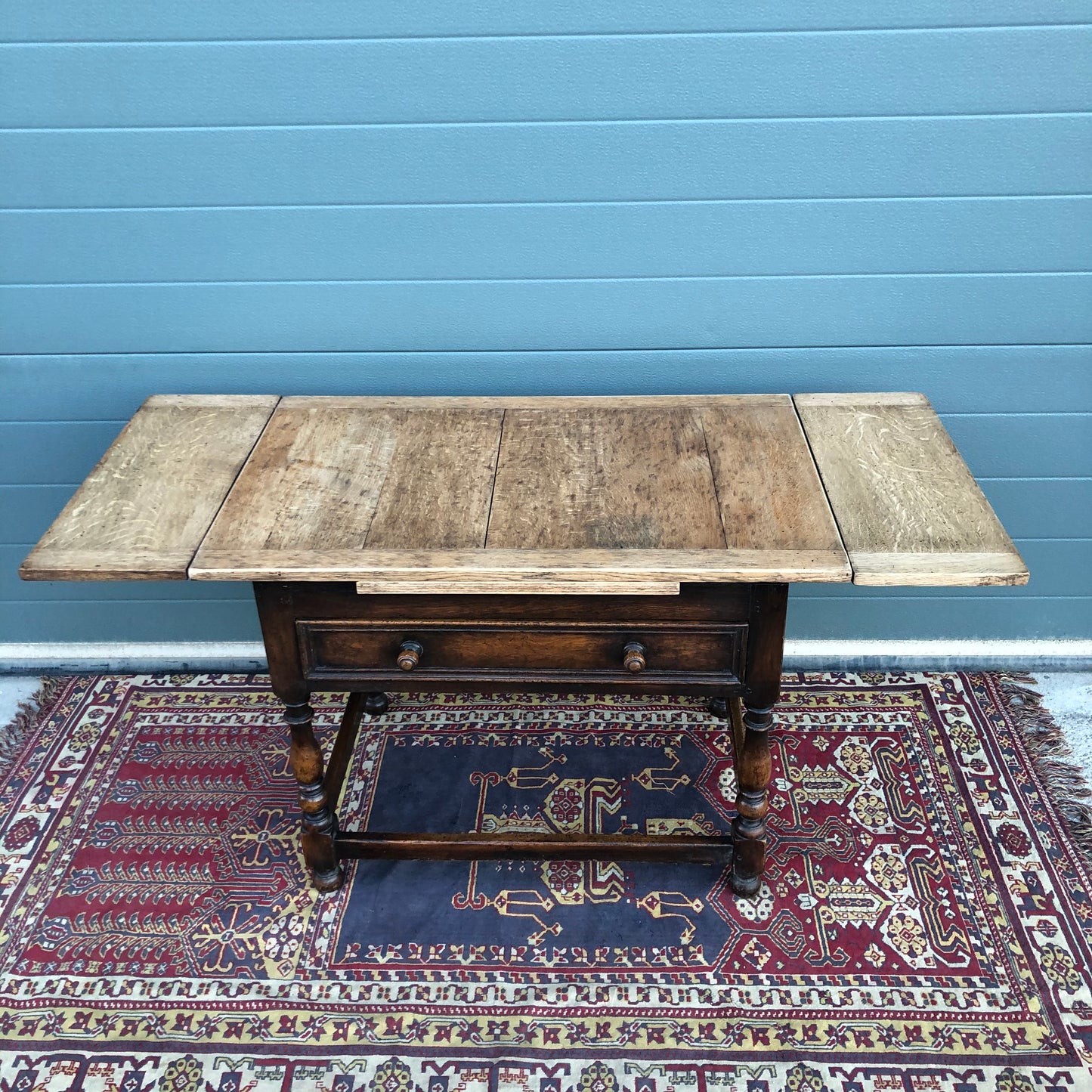 Lovely Rustic Oak Coffee Table / Vintage Extending Side Table ( SOLD )