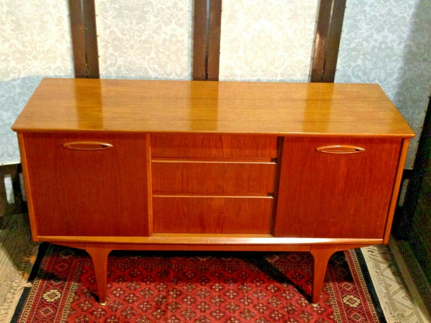 Retro Sideboard By Jentique / Compact Vintage Teak Sideboard