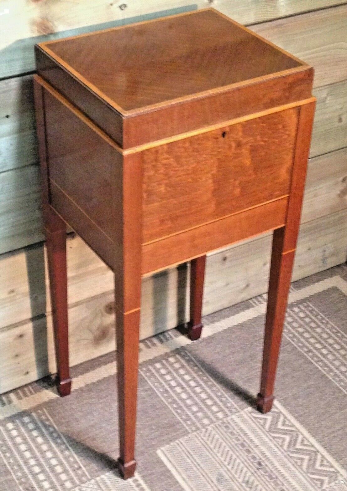 364.....Vintage Mahogany Workbox Sewing Cabinet ( SOLD )