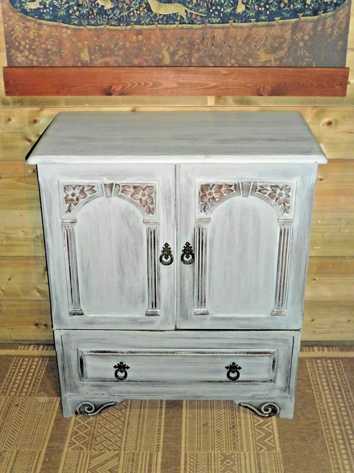 Vintage Upcycled Cabinet / Drinks Cabinet / Media Cabinet