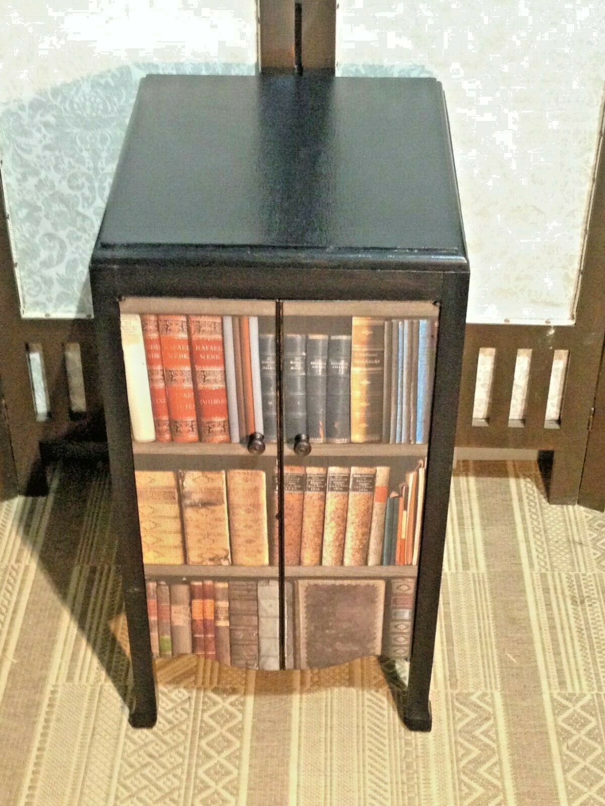 Upcycled Music Cabinet / Bedside Lamp Table