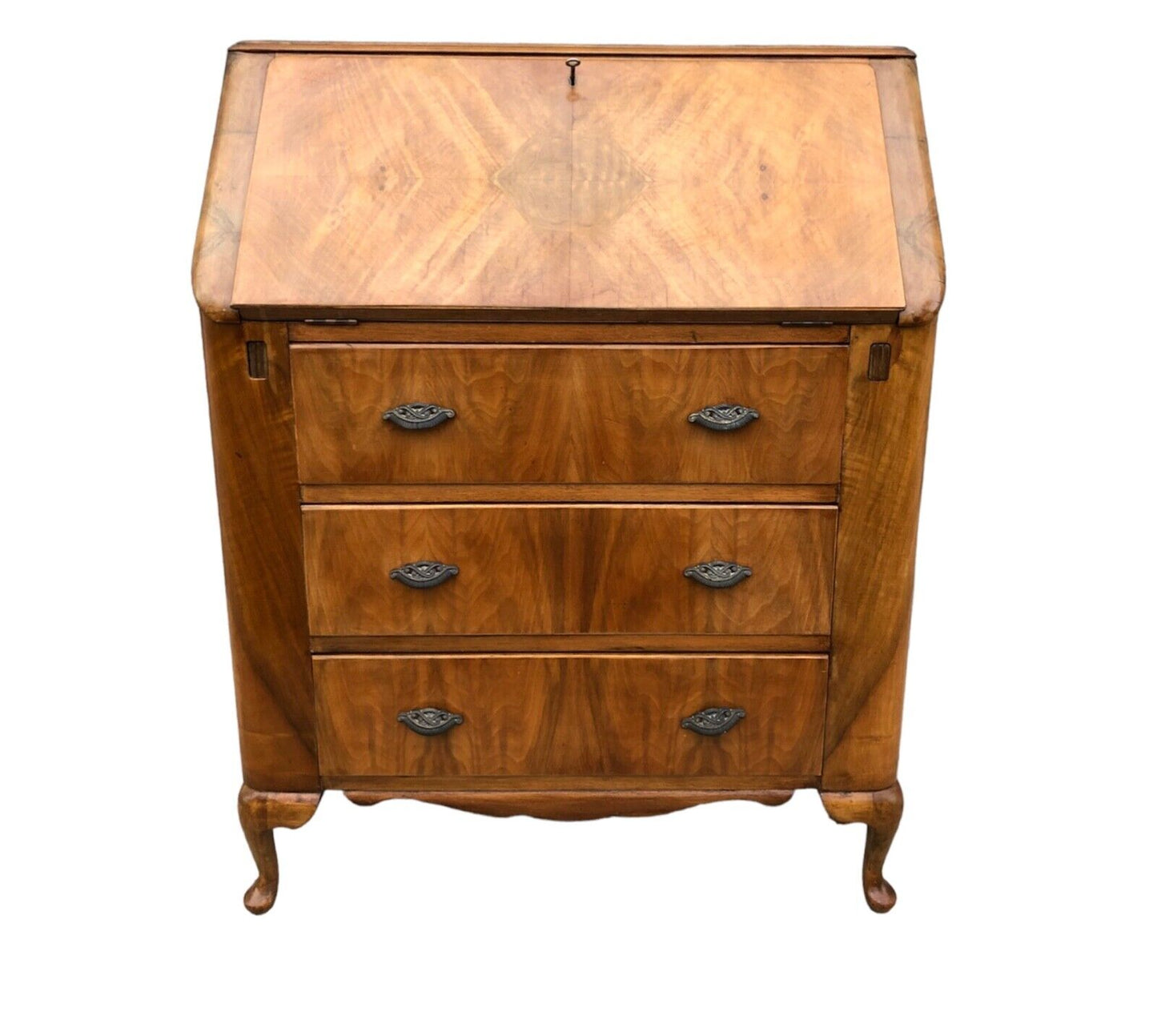 000895....Art Deco Walnut Bureau / Writing Desk ( sold )