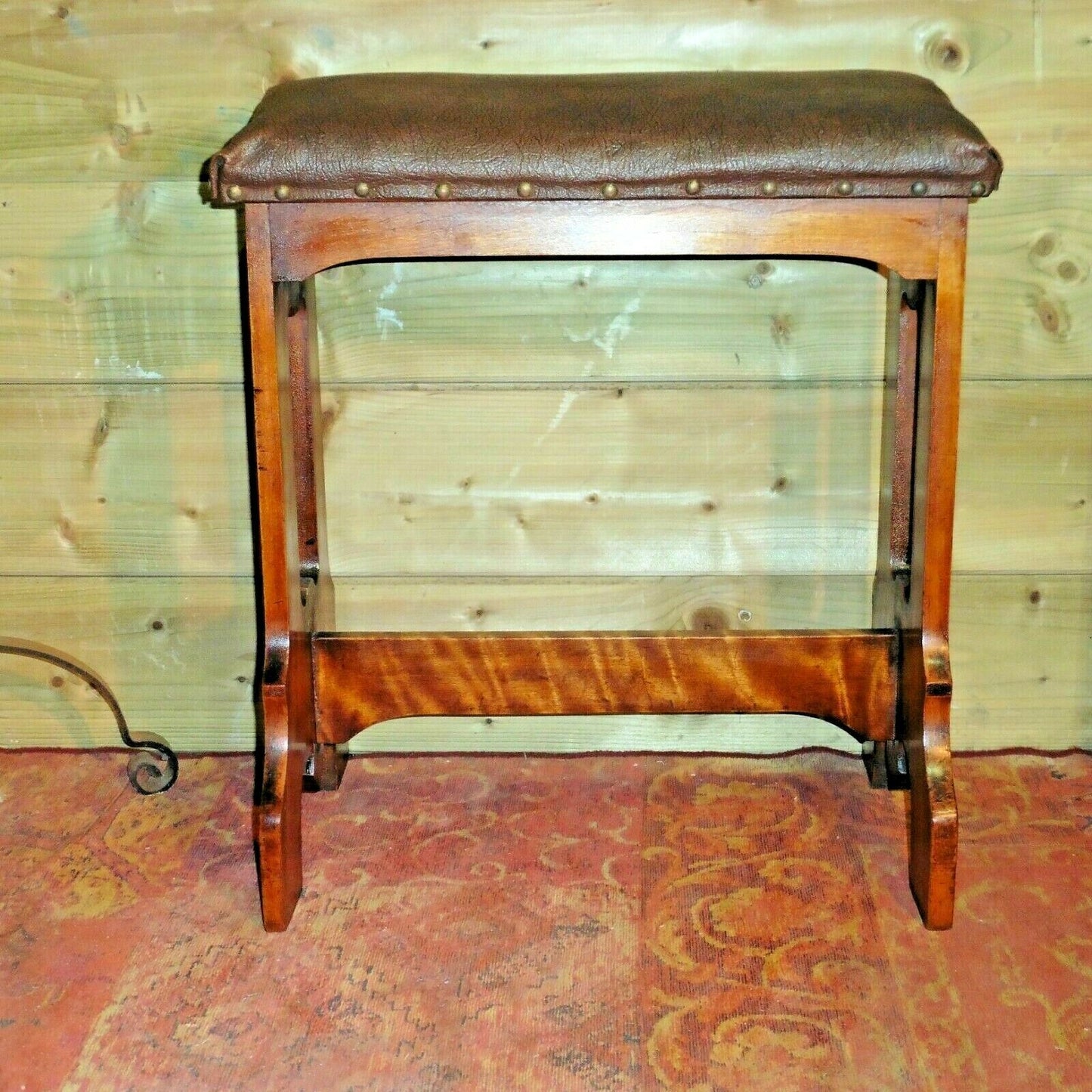 118.....Gothic Style Organ Stool / Antique Organ Stool ( sold )