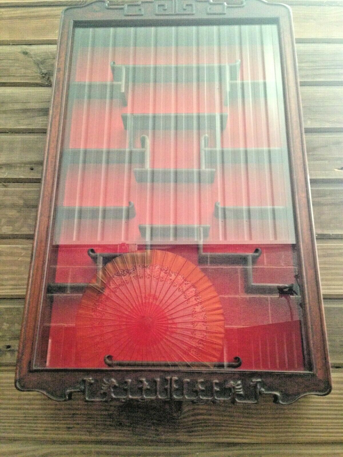 227.....Display Cabinet / Vintage Oriental Wall Hanging Display Cabinet