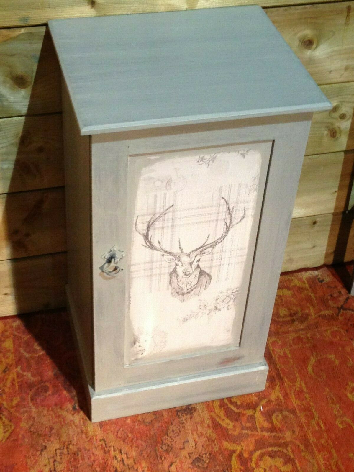 413.....Vintage Upcycled Bedside Cabinet / Vintage Bedside Cupboard