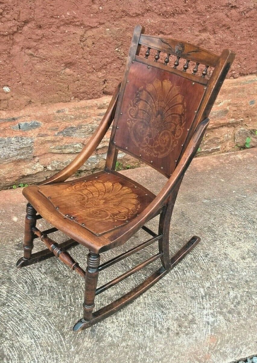 Gorgeous Vintage Rocking Chair / Edwardian Rocker ( sold )