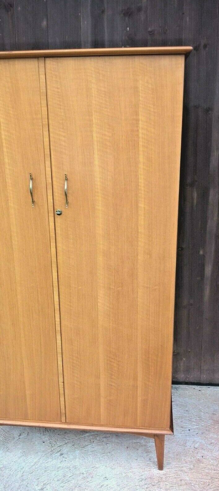 Retro Walnut Wardrobe / Wardrobe By Alfred Cox London
