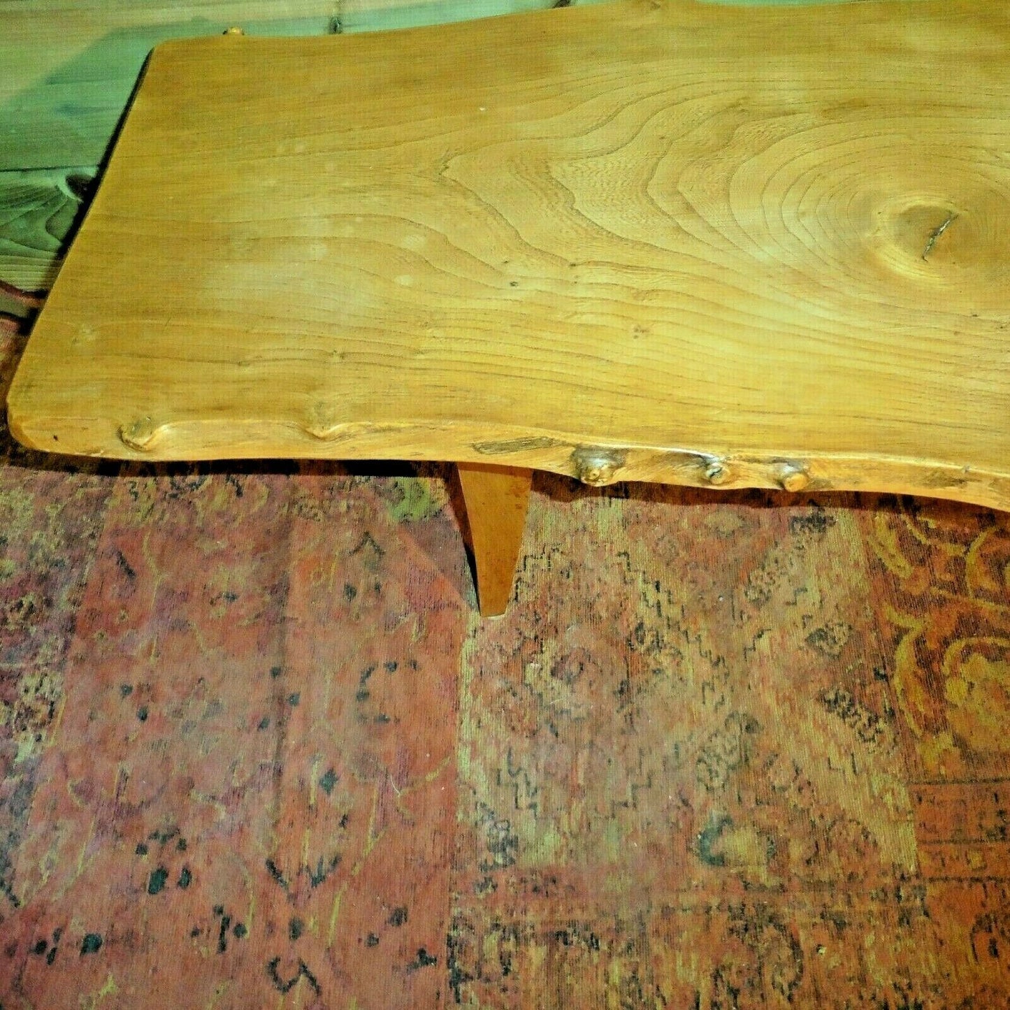 418.....Vintage Rustic Coffee Table / Solid Ash Coffee Table ( SOLD )