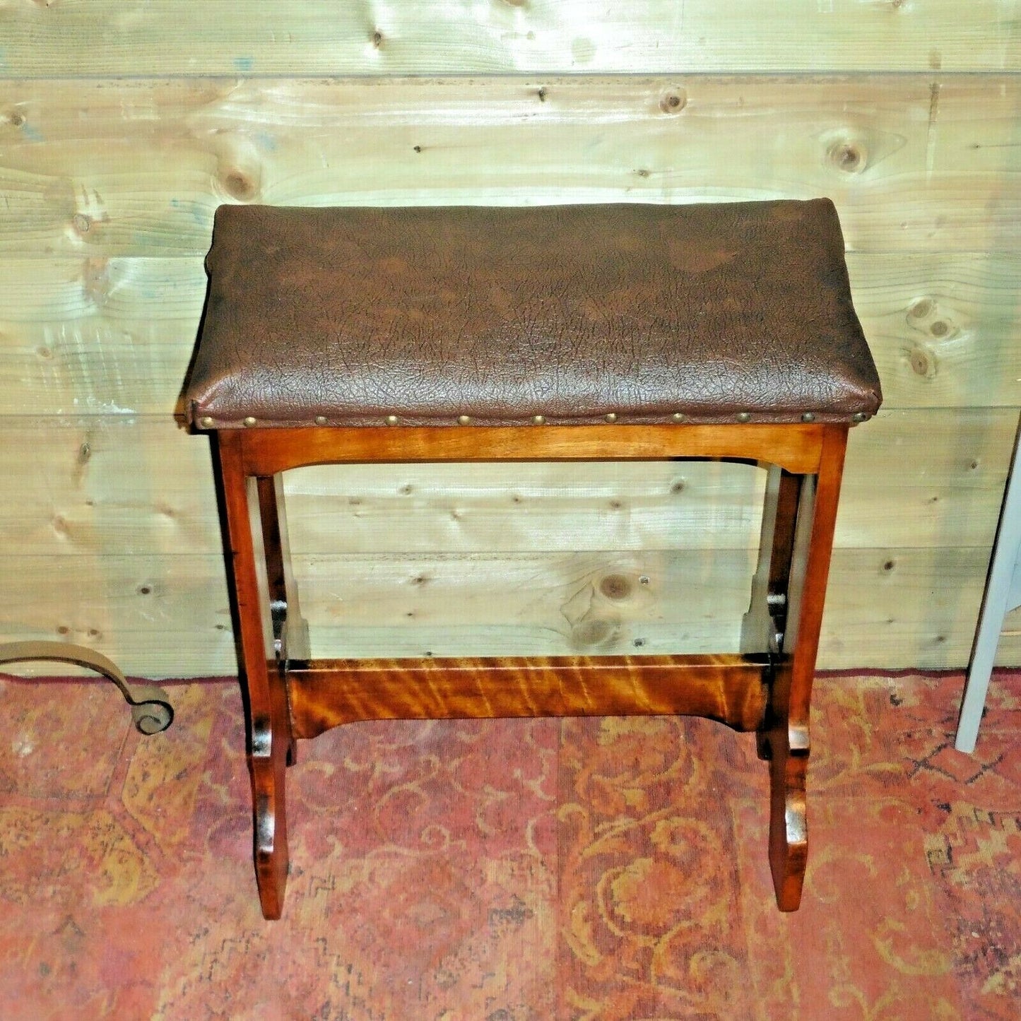 118.....Gothic Style Organ Stool / Antique Organ Stool ( sold )