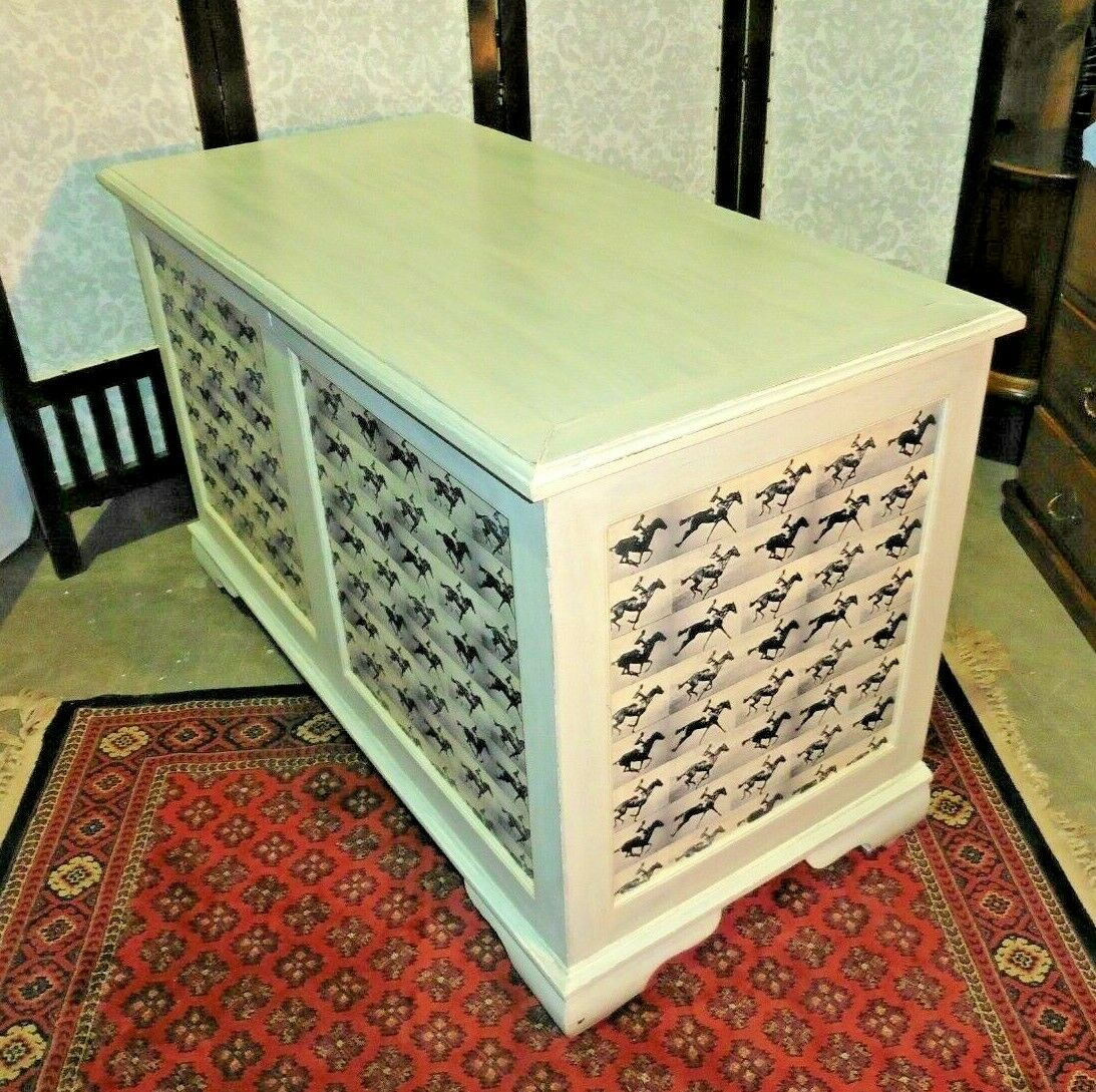 380.....Unique Large Vintage Storage Chest / Upcycled Coffer