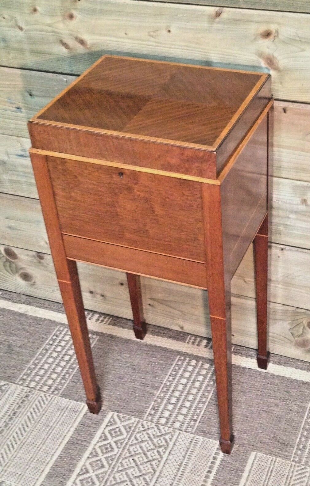 364.....Vintage Mahogany Workbox Sewing Cabinet ( SOLD )