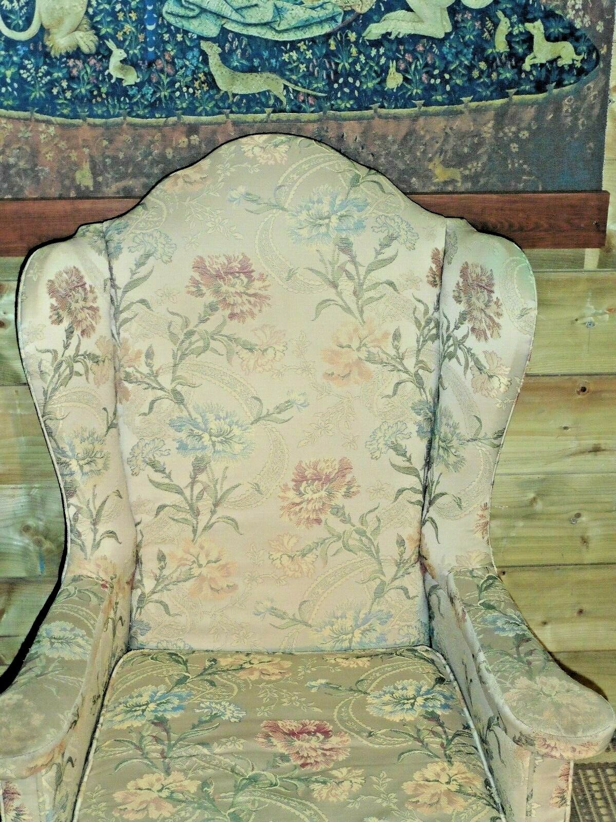 397.....Vintage Wing Armchair / Early 20th Century Wingback Chair
