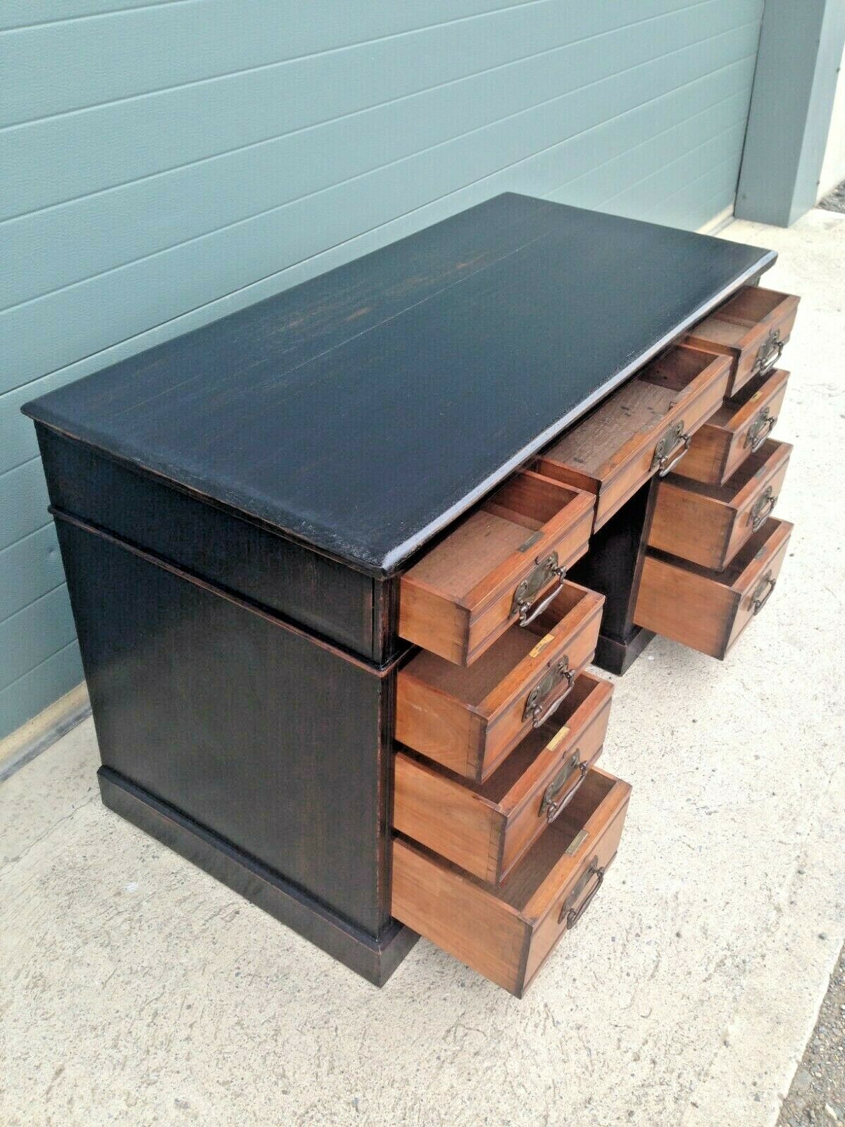 231.....Antique Solid Walnut Desk / Dressing Table