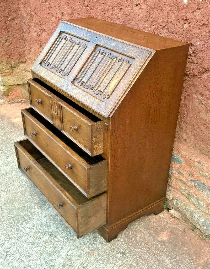 Vintage Oak Old Charm Style Bureau / Oak Desk