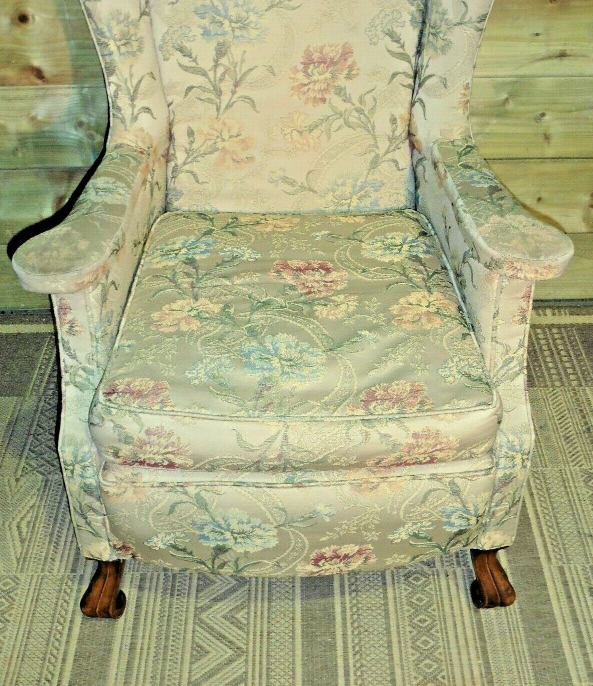 397.....Vintage Wing Armchair / Early 20th Century Wingback Chair