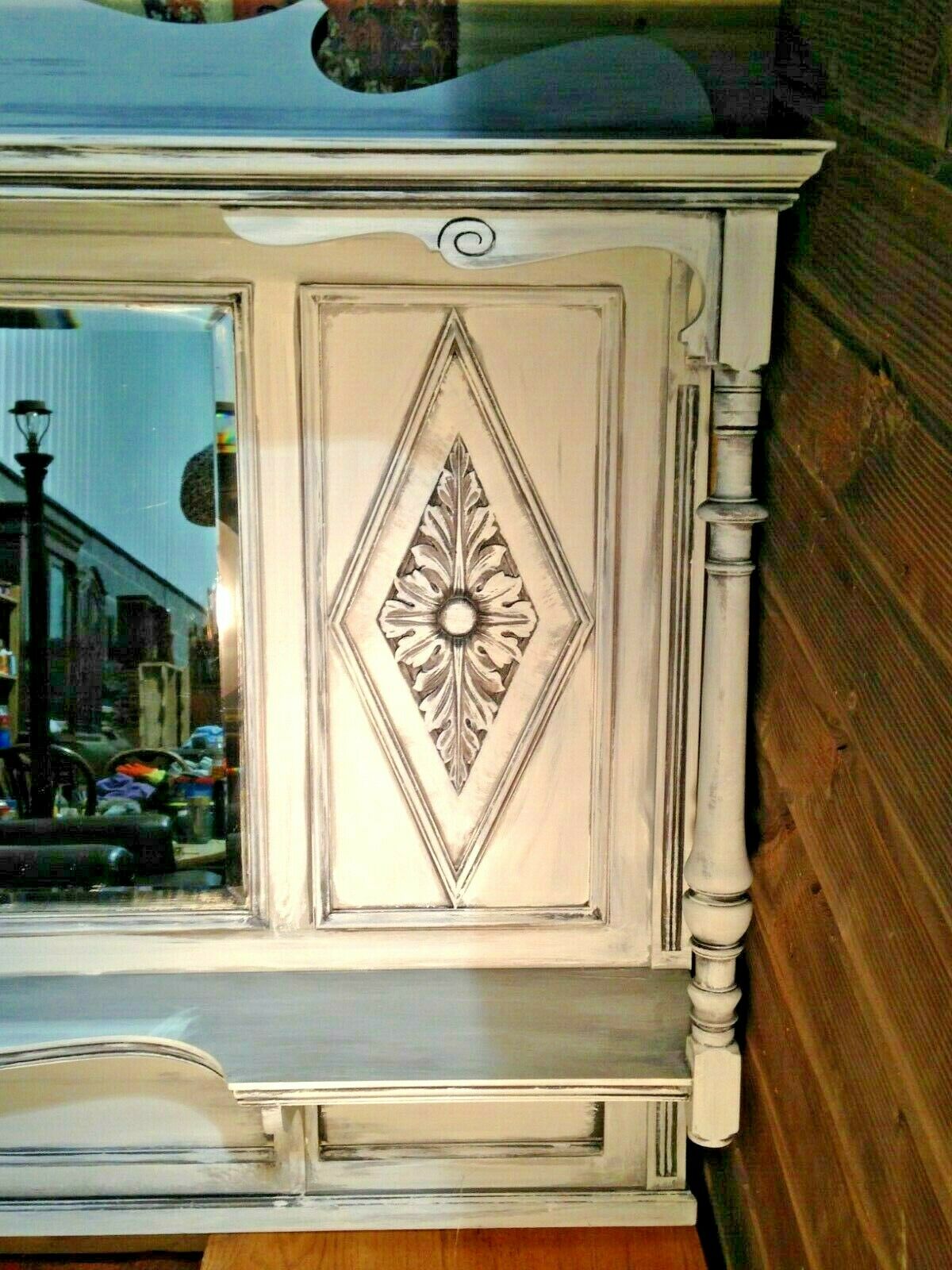 421.....Stunning Vintage Overmantel Mirror / Overmantle Mirror ( SOLD )