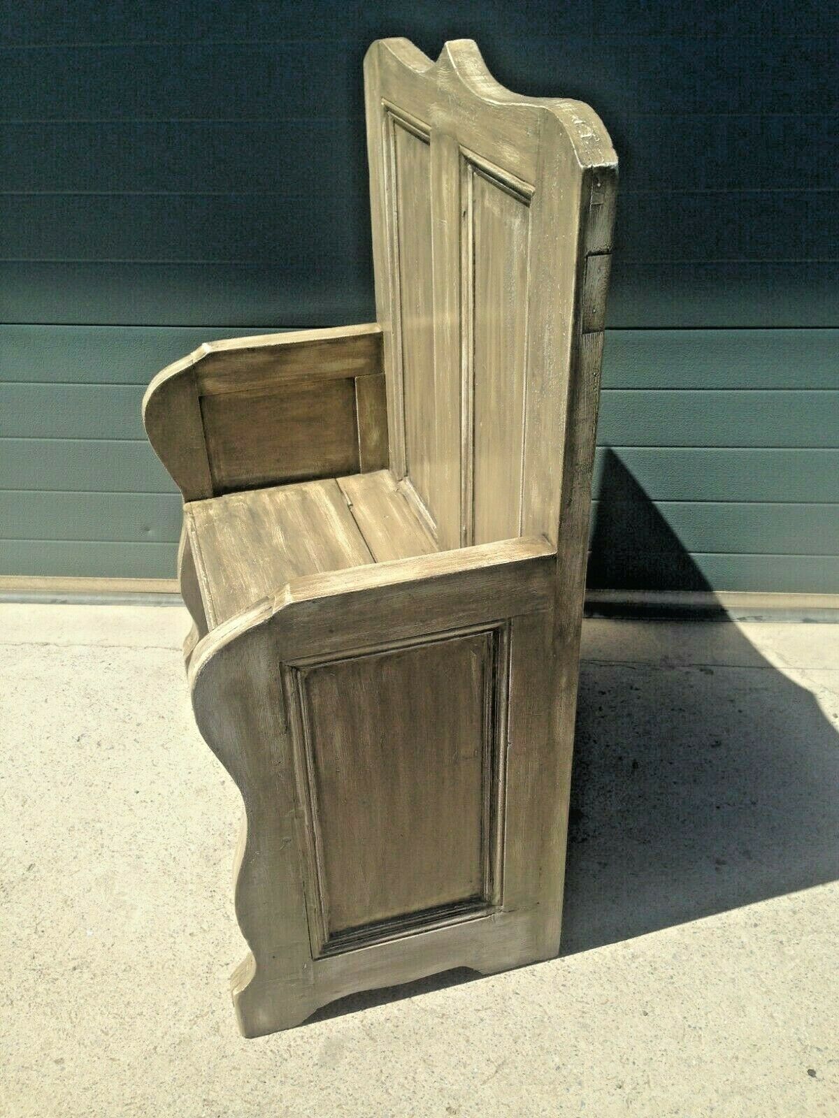 228.....Vintage Pine Hall Seat / Heavy Pine Settle ( SOLD )