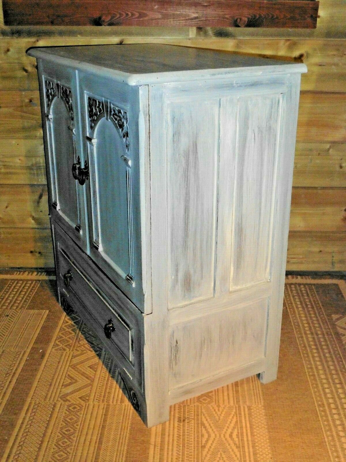 Vintage Upcycled Cabinet / Drinks Cabinet / Media Cabinet