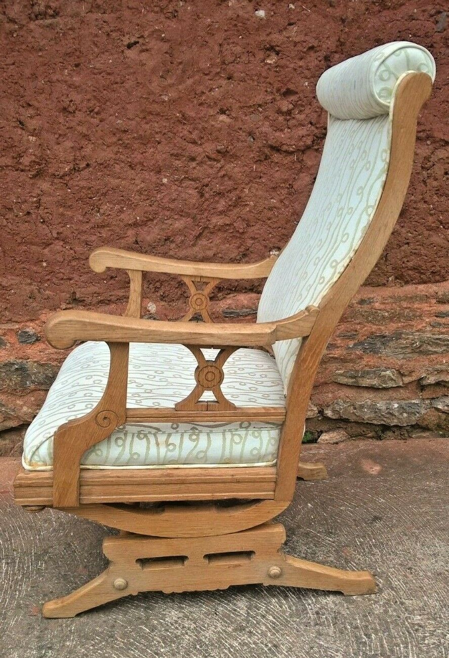 Lovely American Rocking Chair Vintage Oak Rocking Chair