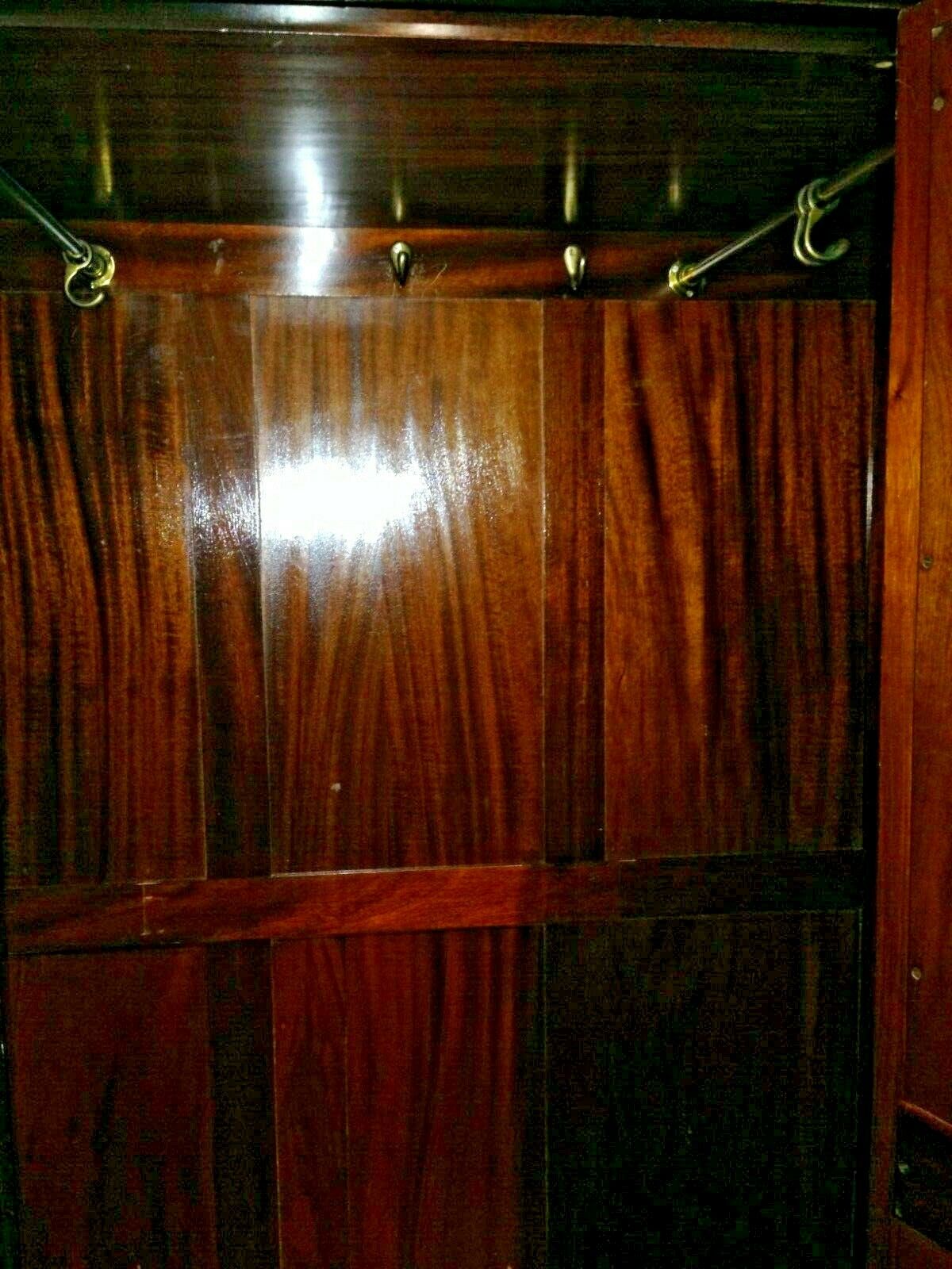 426.....Stunning Vintage Wardrobe / Aesthetic Movement Mahogany Wardrobe ( SOLD )