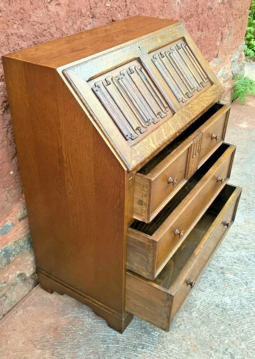 Vintage Oak Old Charm Style Bureau / Oak Desk