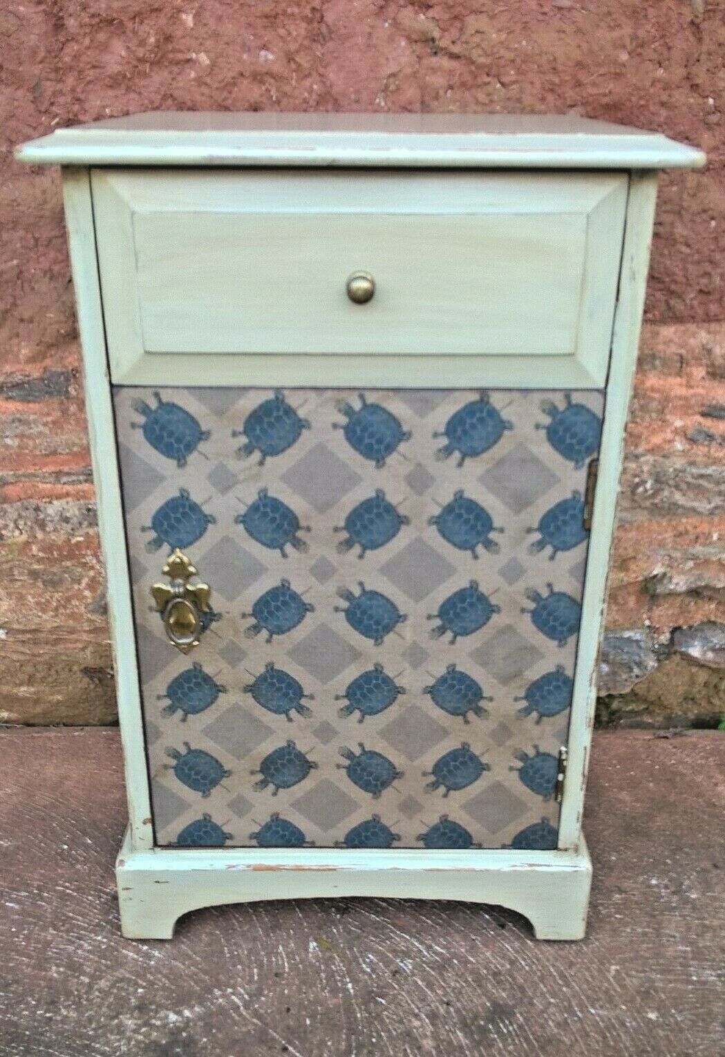 Pair Of Vintage Bedside Cabinets / Upcycled Bedside Tables