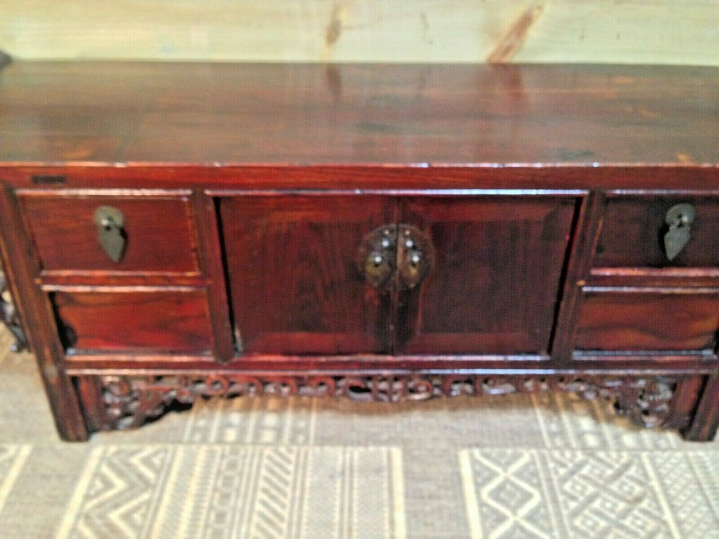 Gorgeous Small Oriental Altar Table.....Carved Oriental Stand