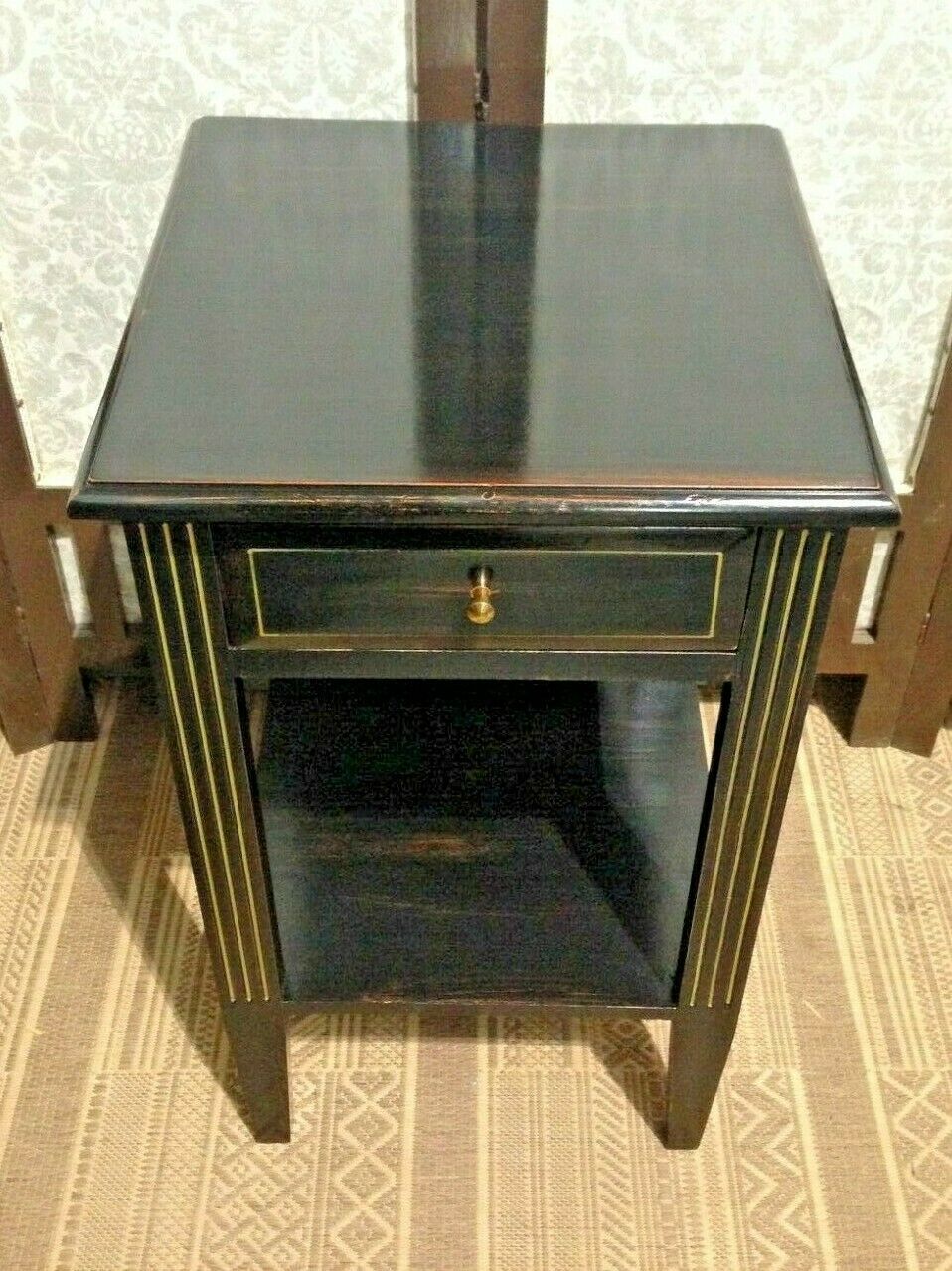 A Pair Of Vintage Empire Style Bedside Tables / Pair Of Lamp Tables