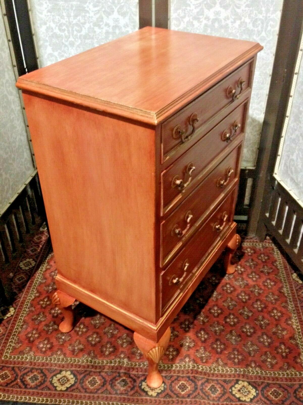385.......Vintage Upcycled Chest Of Drawers / Tallboy Chest ( SOLD )