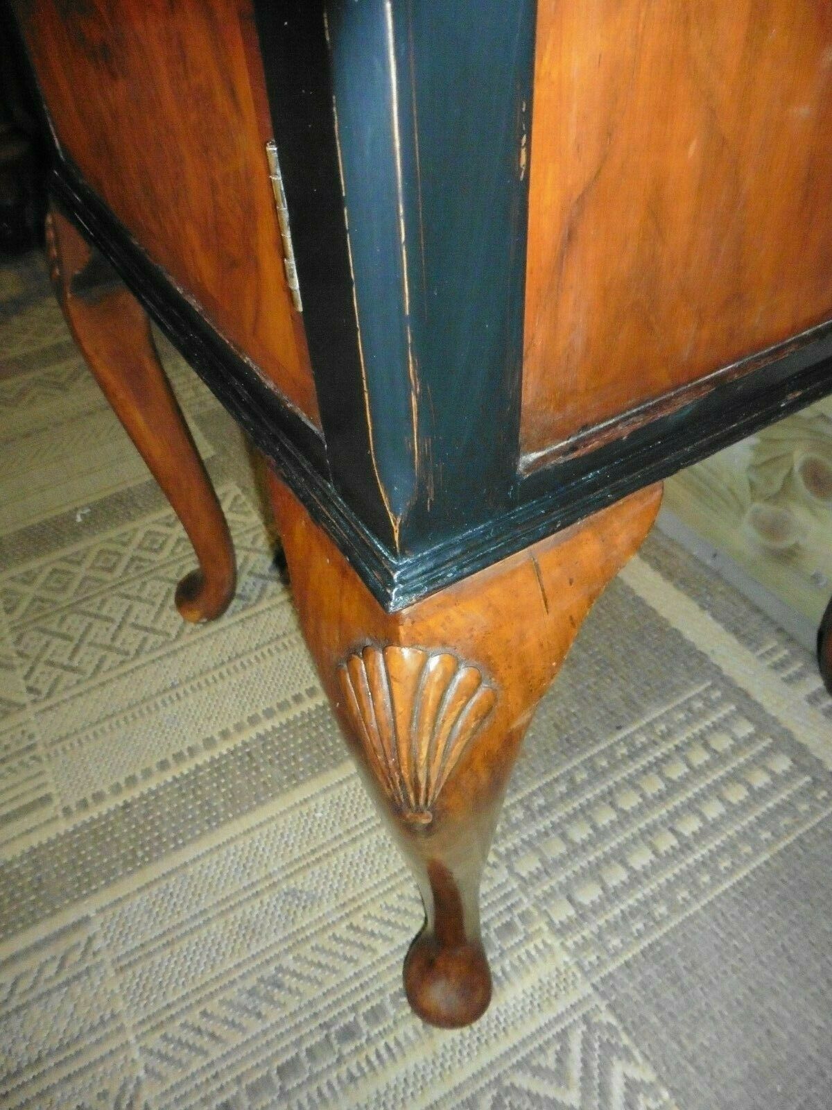 403.....Attractive Vintage Walnut Bedside Cabinet / Vintage Bedside Table ( SOLD )