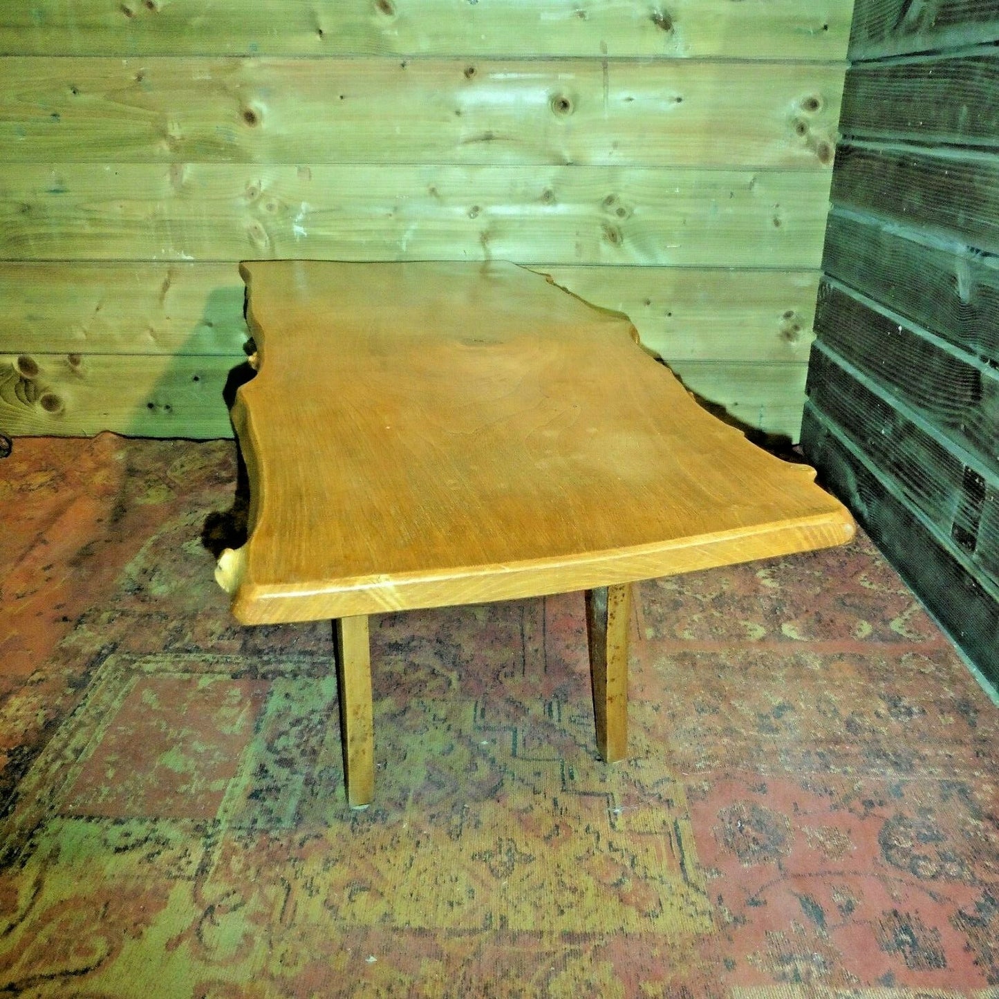 418.....Vintage Rustic Coffee Table / Solid Ash Coffee Table ( SOLD )