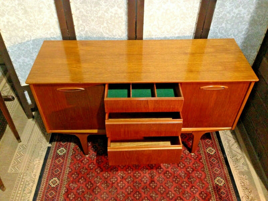 Retro Sideboard By Jentique / Compact Vintage Teak Sideboard