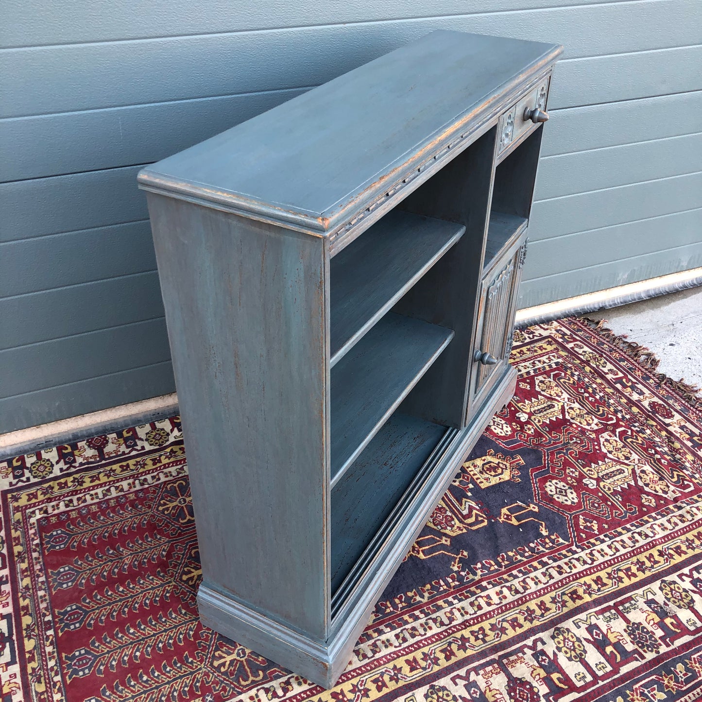 Vintage Old Charm Bookcase / Refinished Woods Bros Side Cabinet ( SOLD )
