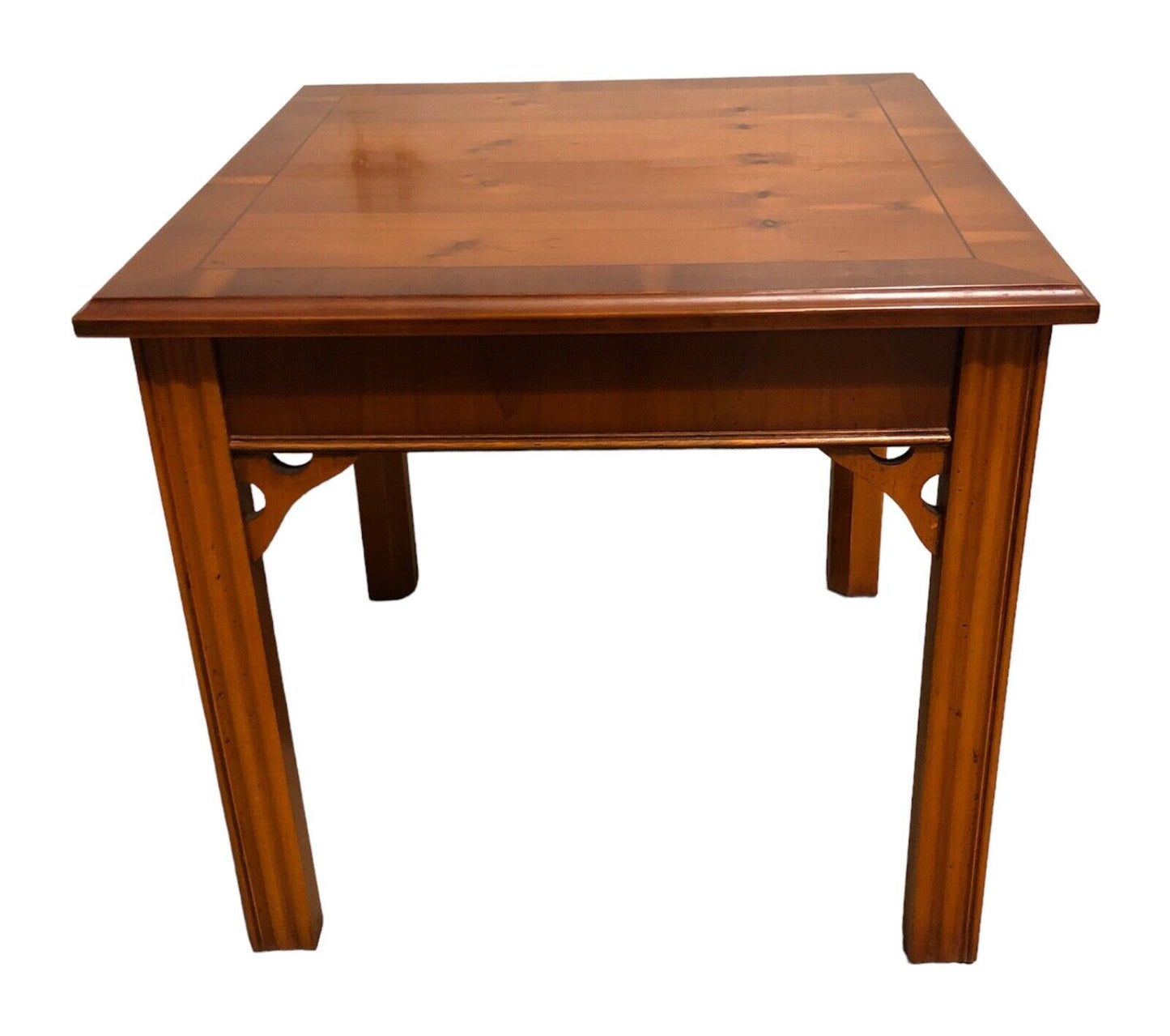 000872....Handsome Pair Of Vintage Yew End Tables / Coffee Tables ( sold )
