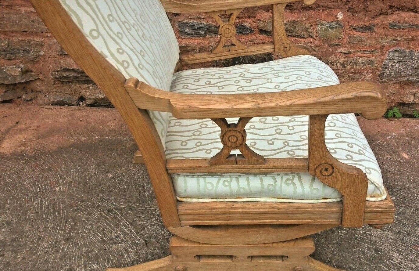 Lovely American Rocking Chair Vintage Oak Rocking Chair