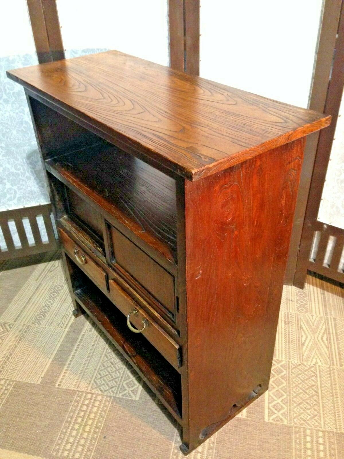 376.....Vintage Oriental Bookcase With Drawers / Oriental Cabinet ( SOLD )