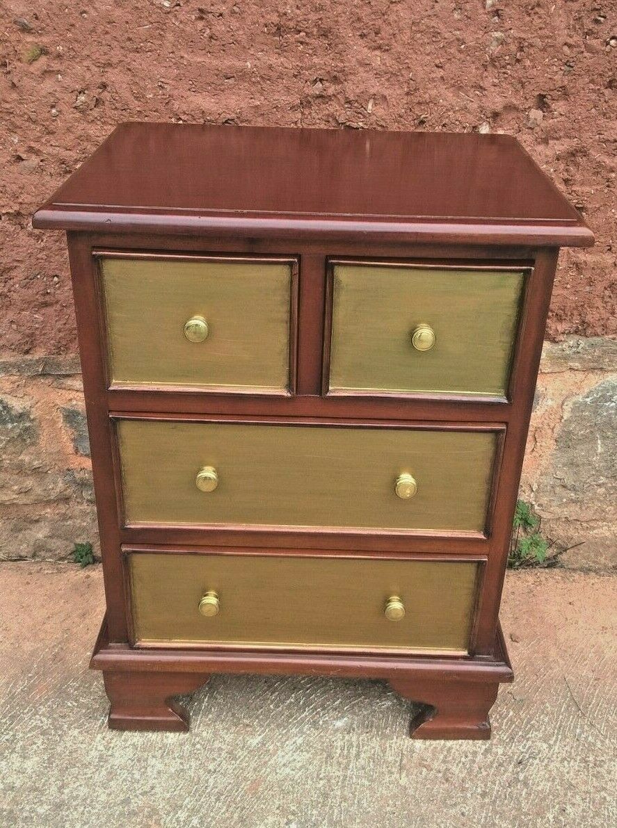 Pair Of Mahogany Bedside Chests Vintage Bedside Tables