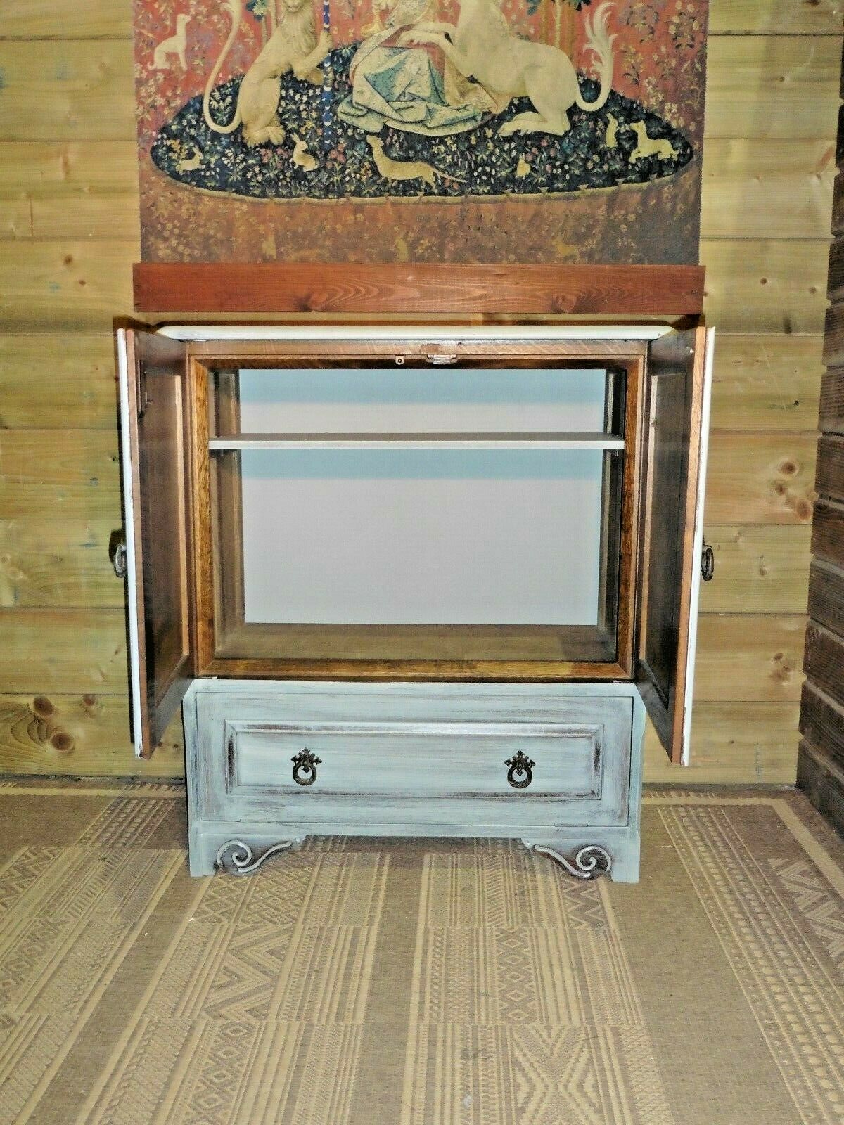 Vintage Upcycled Cabinet / Drinks Cabinet / Media Cabinet