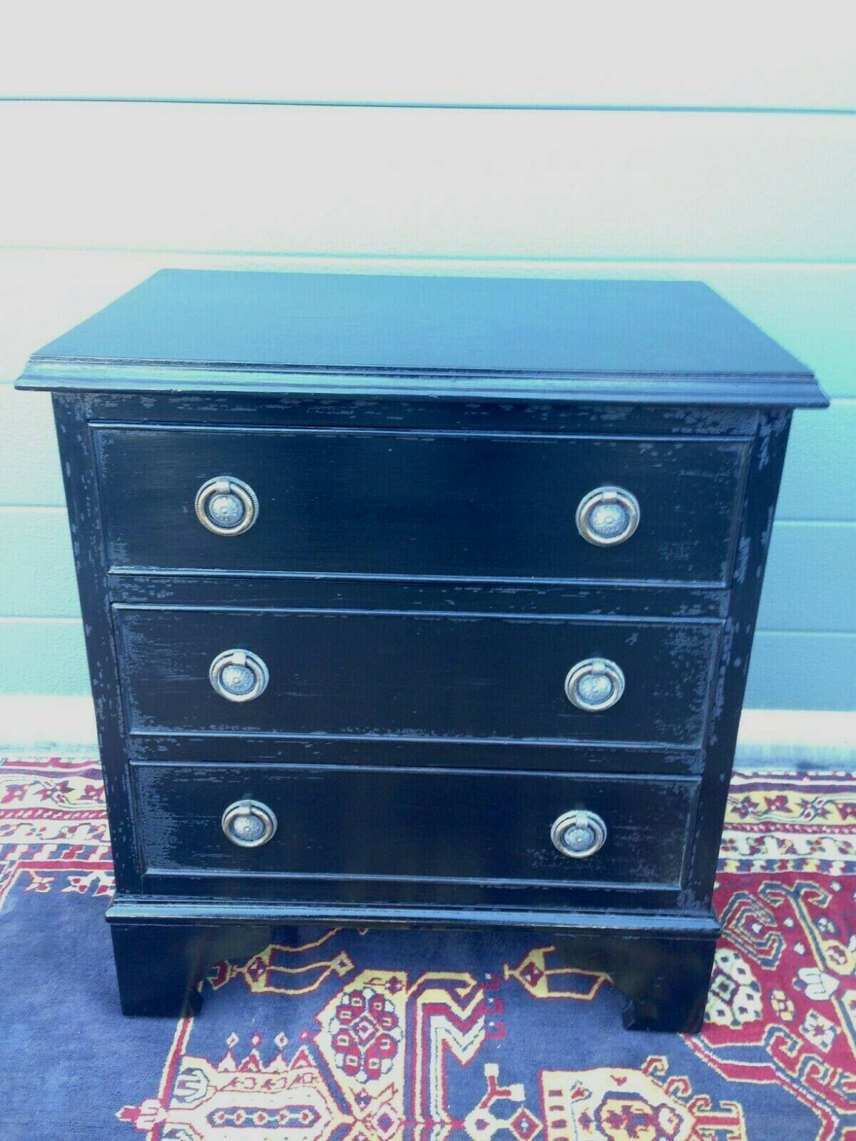 230.....Bedside Cabinets / Pair Of Refinished Vintage Bedside Chests