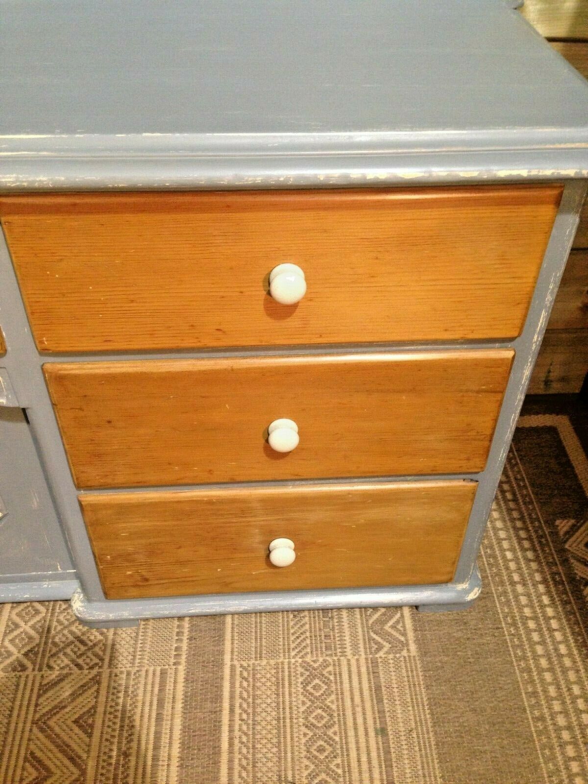 373.....Antique Country Pine Sideboard / Large Pine Dresser Base ( SOLD )