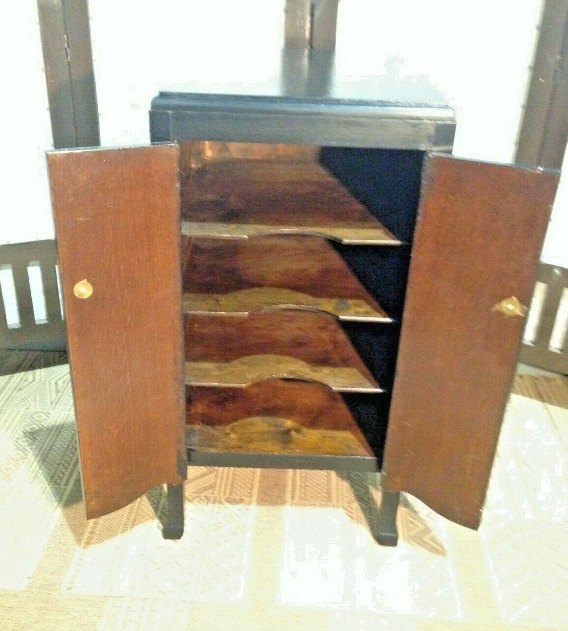 Upcycled Music Cabinet / Bedside Lamp Table
