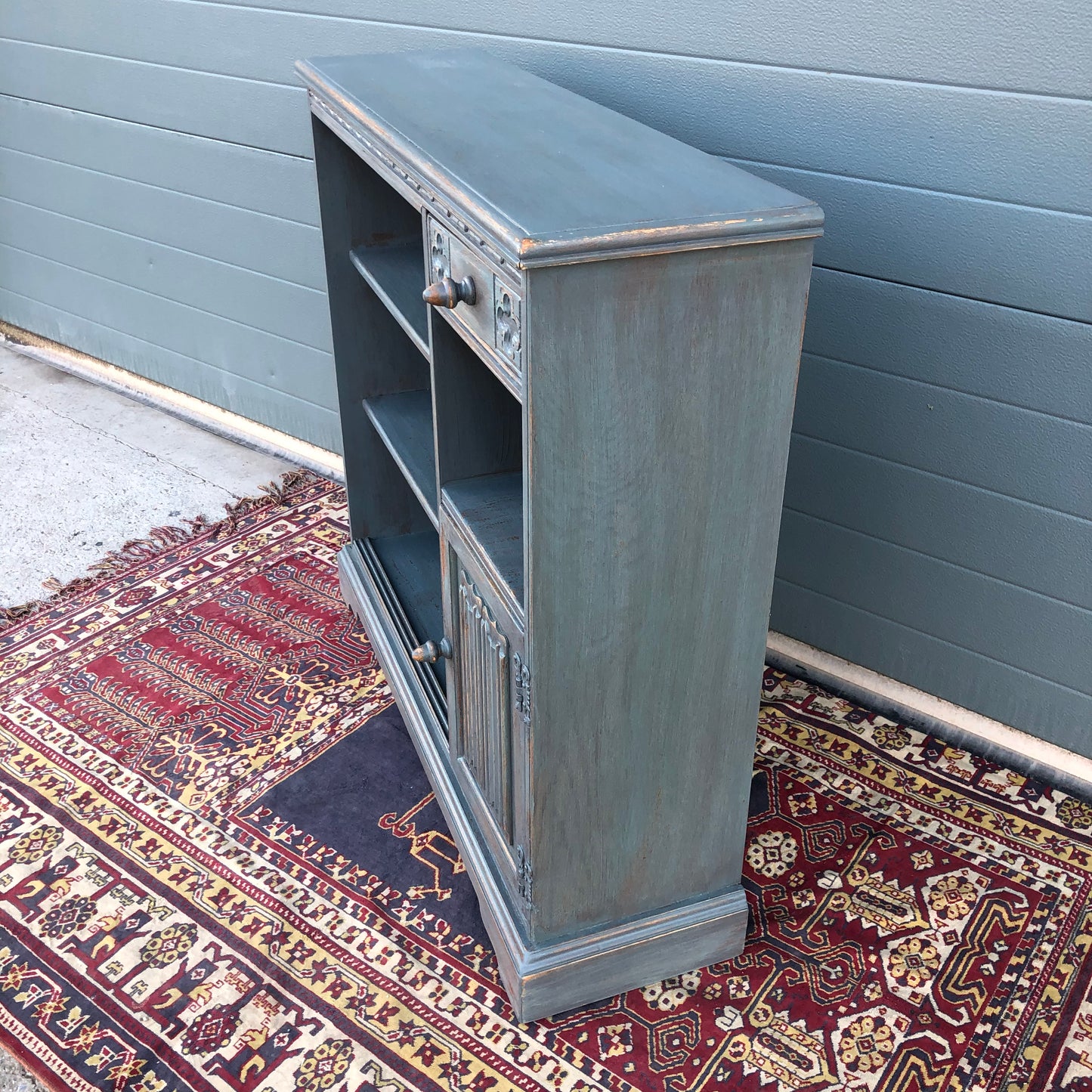 Vintage Old Charm Bookcase / Refinished Woods Bros Side Cabinet ( SOLD )
