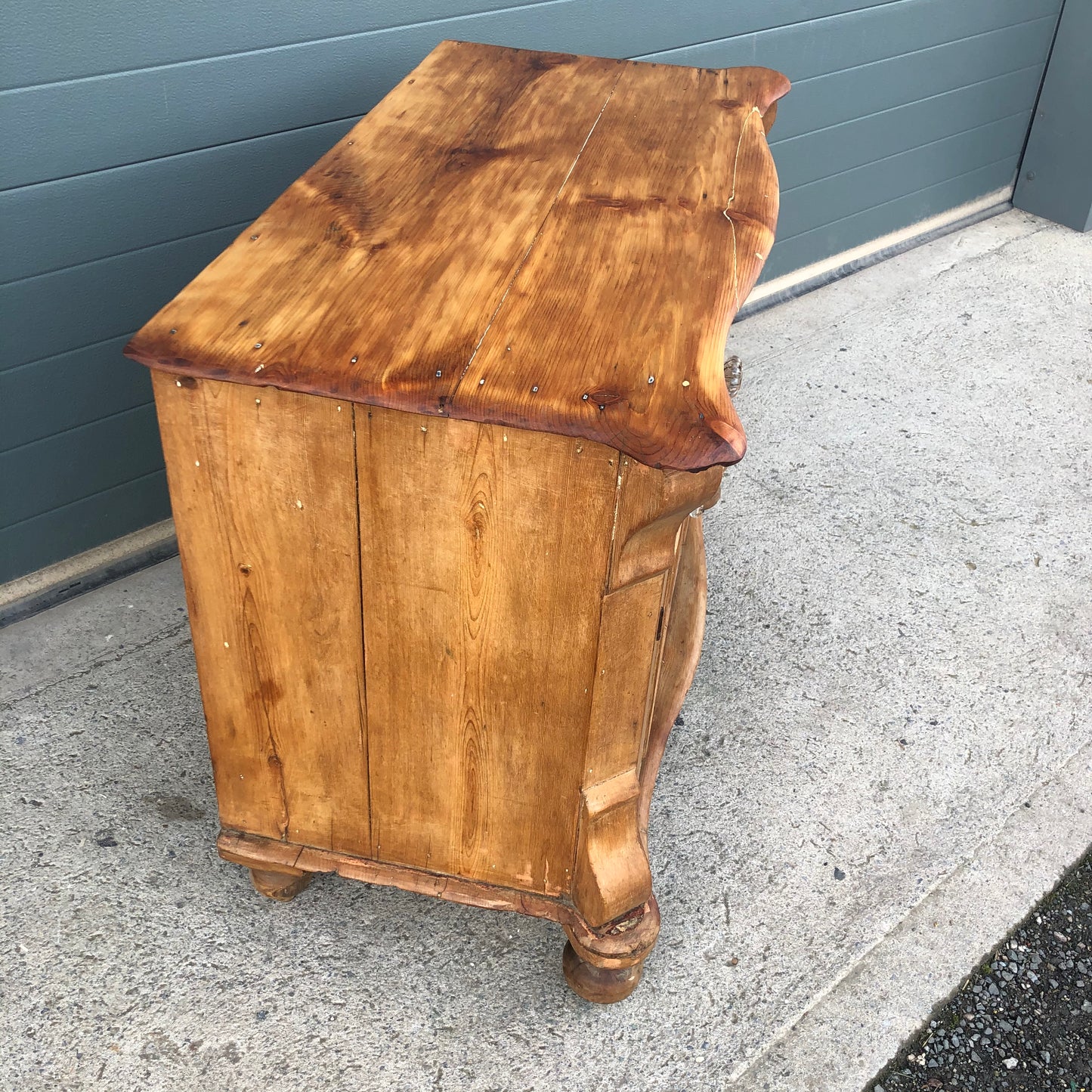 Antique Small Pine Sideboard / Stripped Pine Cupboard ( SOLD )