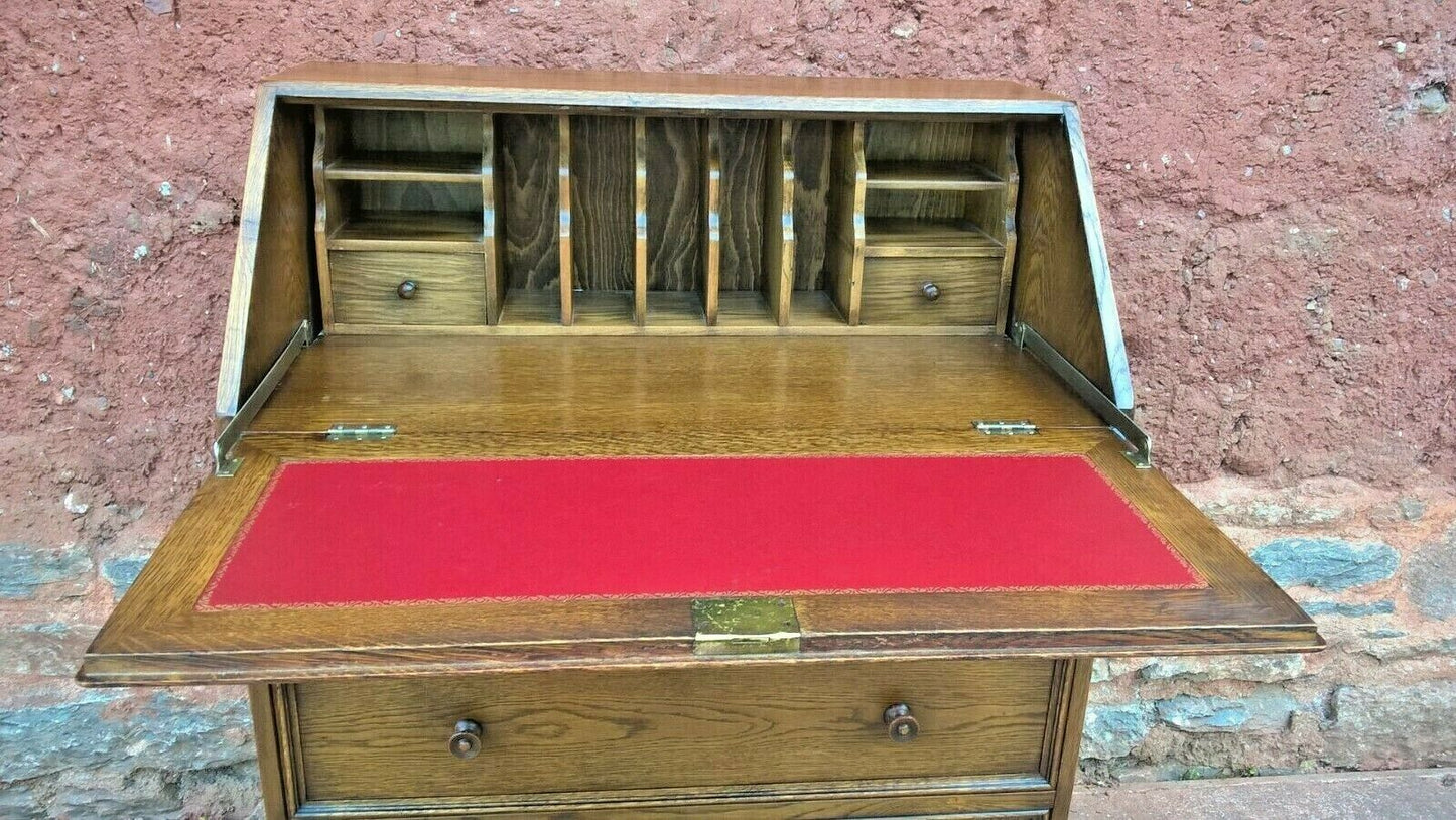 Vintage Oak Old Charm Style Bureau / Oak Desk