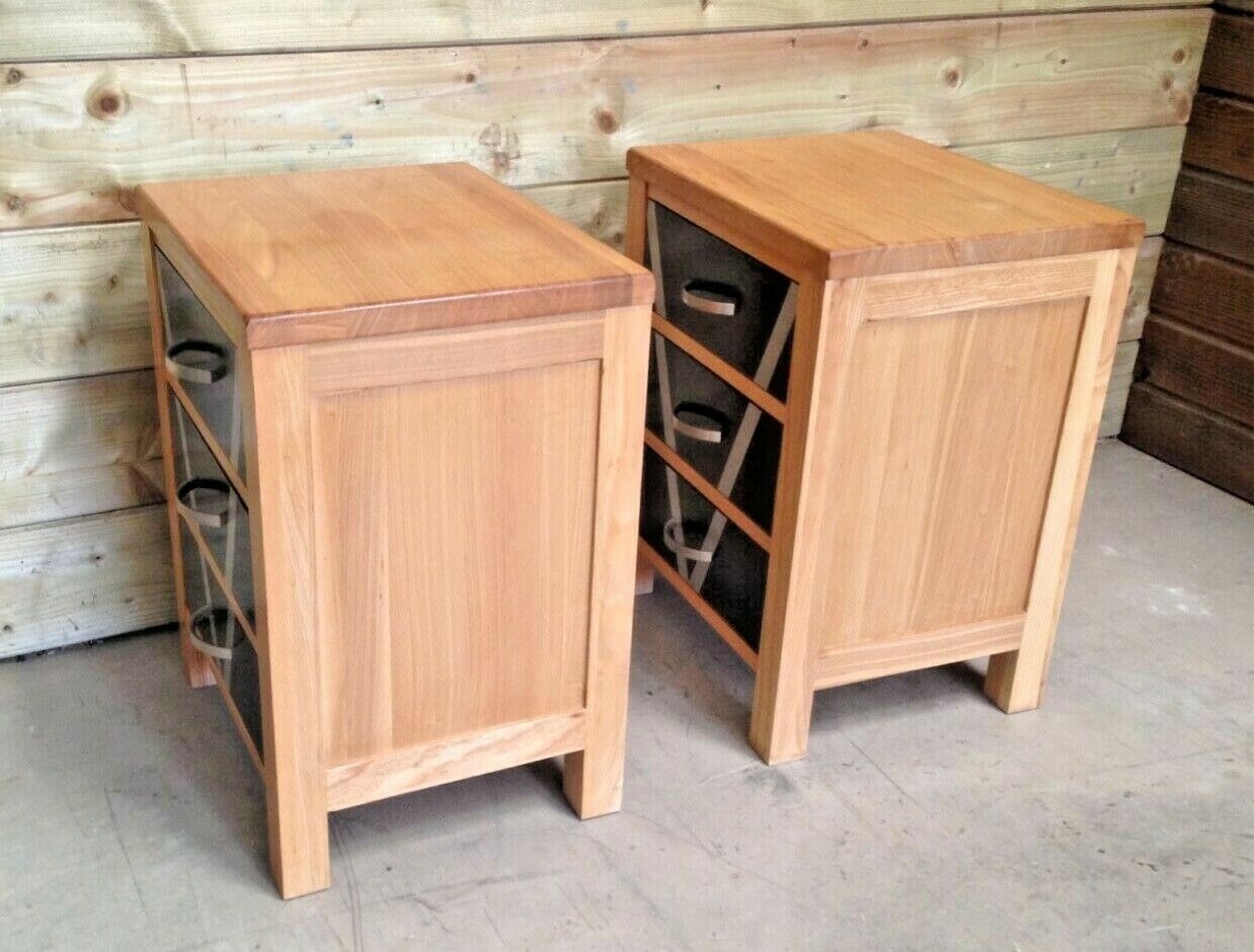 359.....Pair Of Bedside Chests, Bedside Cabinets Refinished In Art Deco Style ( SOLD )
