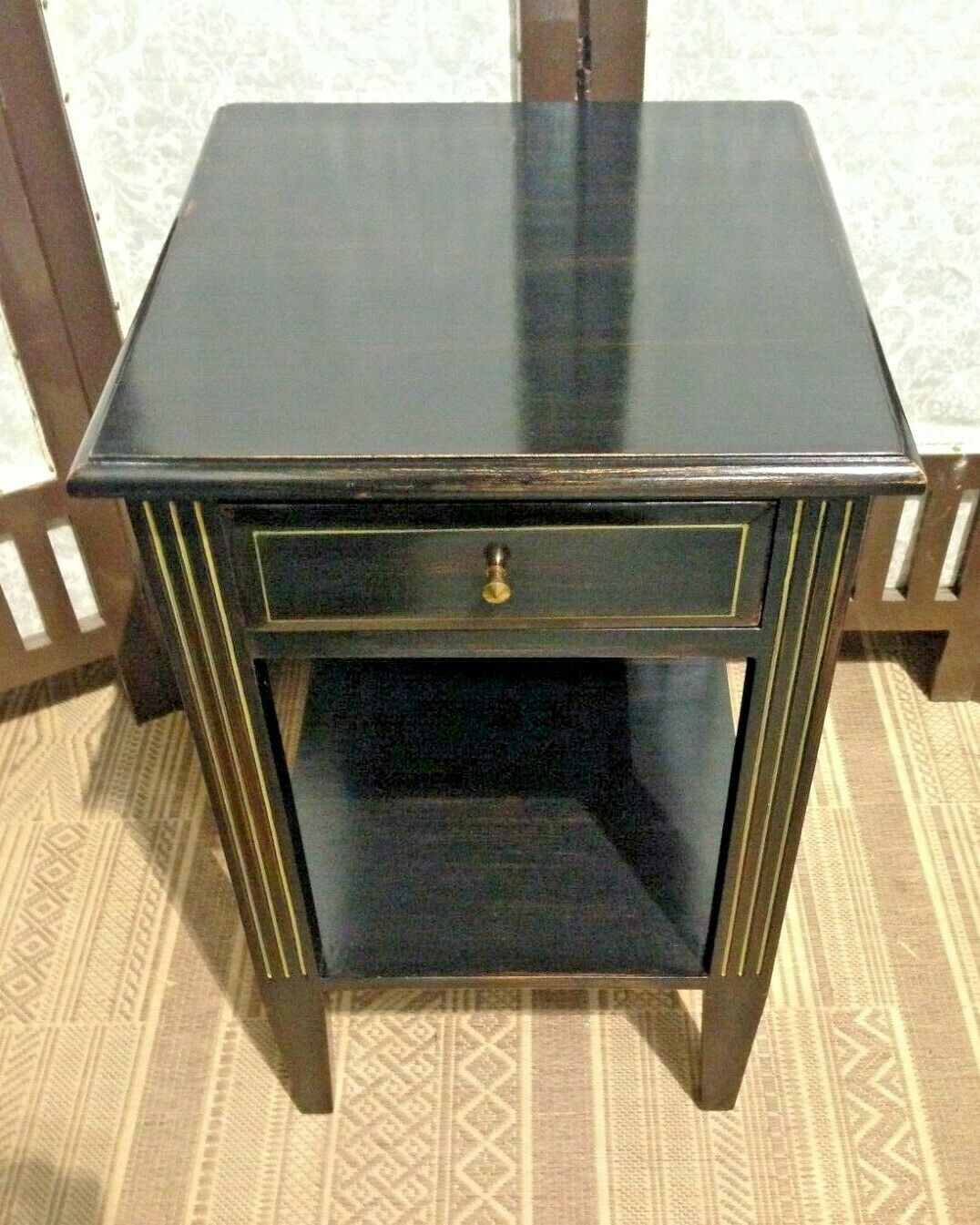A Pair Of Vintage Empire Style Bedside Tables / Pair Of Lamp Tables