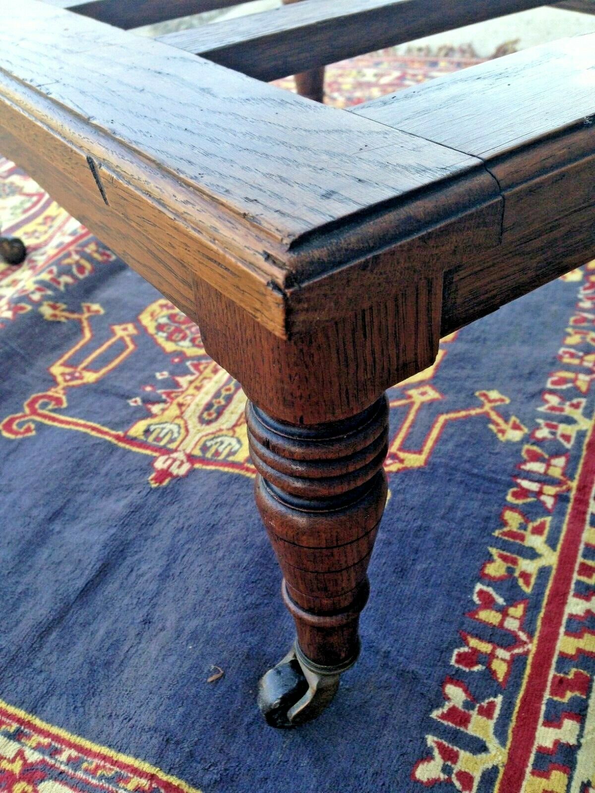 215....Antique Oak Luggage Stand / Antique Luggage Rack....SOLD !