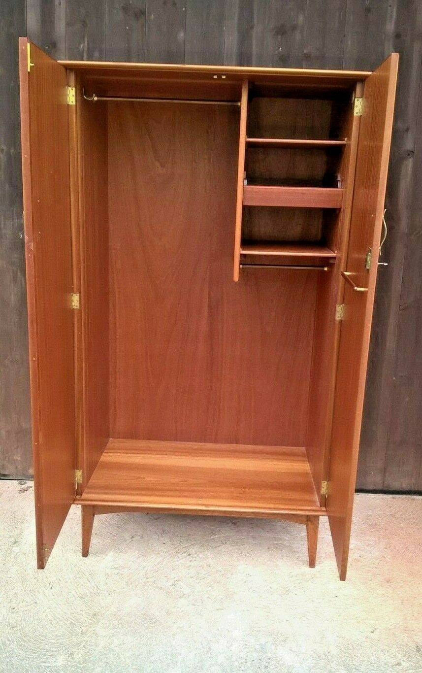 Retro Walnut Wardrobe / Wardrobe By Alfred Cox London