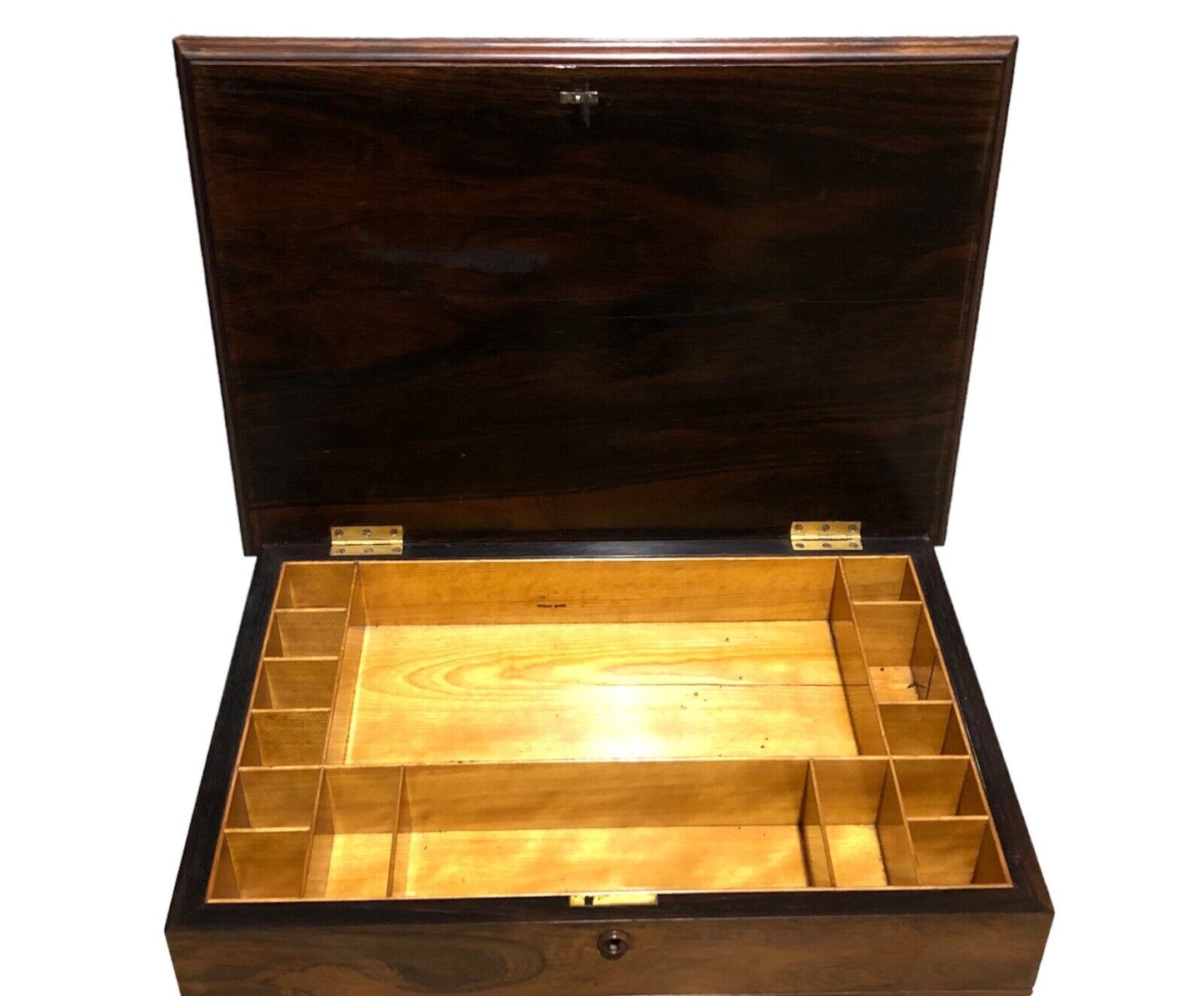 000879....Handsome Antique Sewing Table( sold )