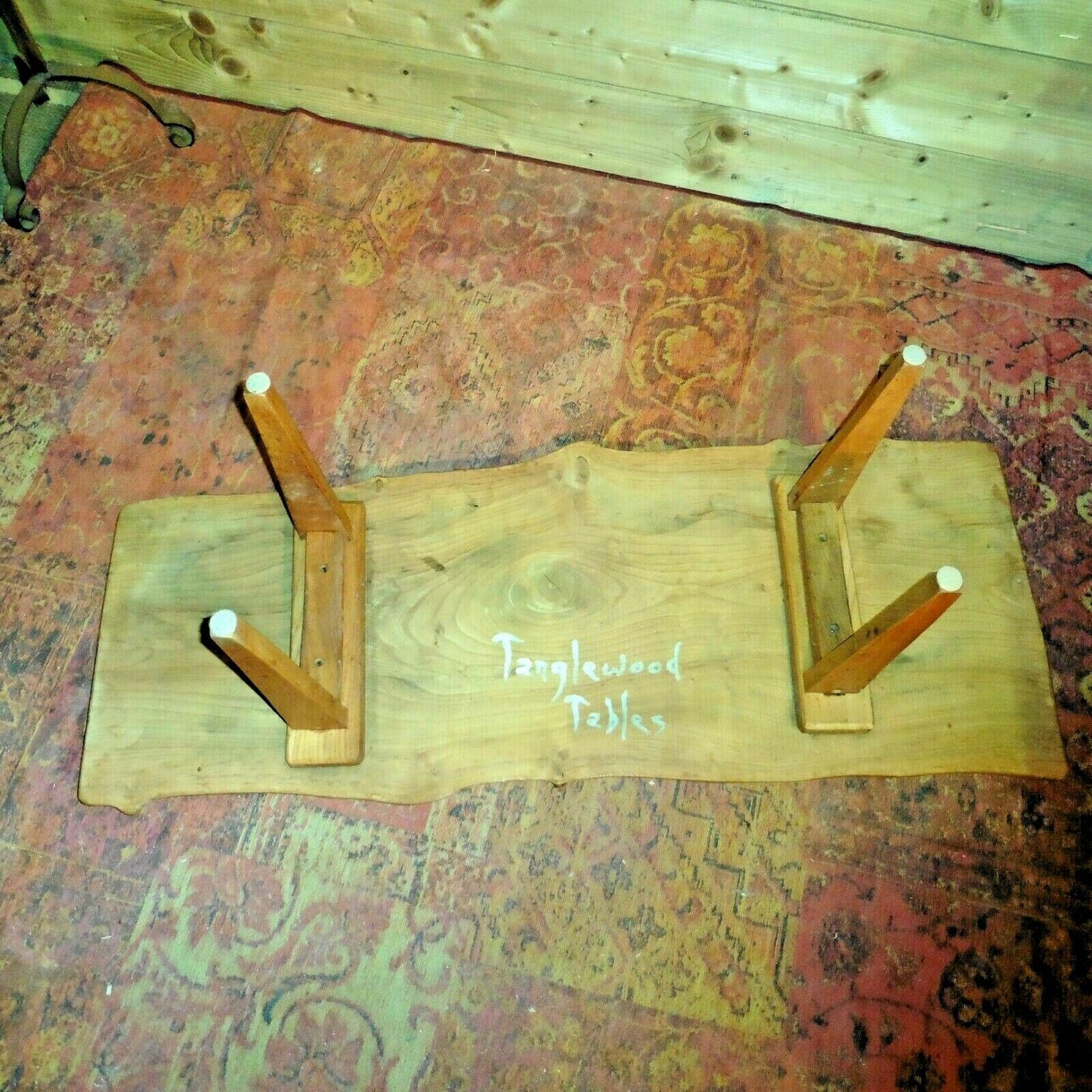 418.....Vintage Rustic Coffee Table / Solid Ash Coffee Table ( SOLD )